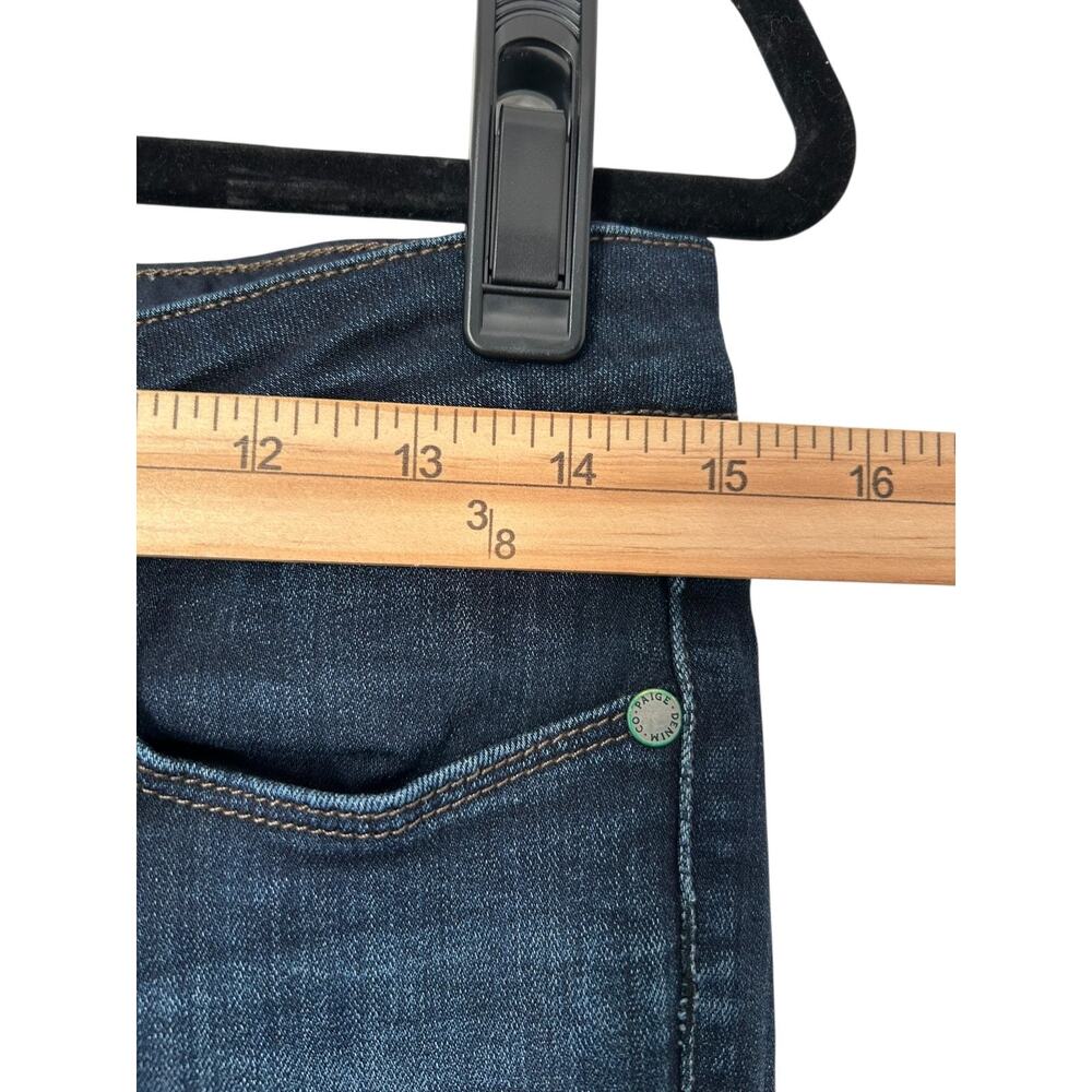 Paige Skyline Skinny Jeans Womens Size 28 Mid Rise Dark Wash Blue Stretch Denim - Picture 8 of 13